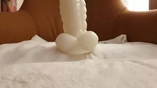 xTreme Bad Dragon Flint L ballsdeep Chair riding with gape and fisting, glowing in the dark 1 of 2