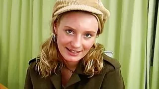 Small titted German teen taking care of two hard and loaded rods