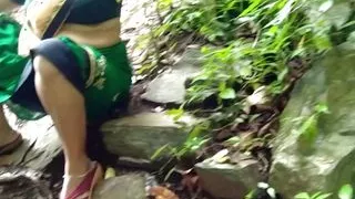 first ever outdoor sex with my neighbor aunty in jungle