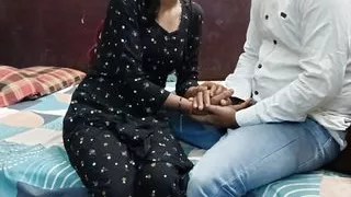 Husband caught wife sex with stepbrother Desi XXX threesome video in Hindi voice