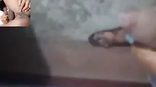 Gay CD Bottom and Gay Top Enjoying on Video Call