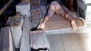 Naked Hump Masturbation in Old Store