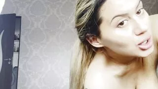 Busty blonde loves to show your sexy body