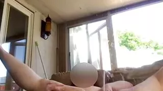 BBW Spreads Her Pussy Wide and Pisses on the Couch