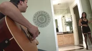 Gabby Quinteros a slutty girlfriend of Latin origins with a bushy pussy loves to be fucked by a big cock