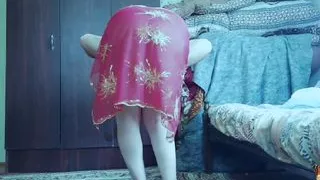 Red Belly Dancer Skirt Hot White Femboy Transgender Shemsle Crossdresser Sissy Cute Boy to Girl