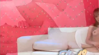 Ellie wide eyed teen fingers her pussy
