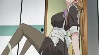 Anime maid masturbates and gets wet