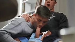 TWINKPOP  - Ryan Bailey is trying to studybut his buddy Felix Fox is more interested in checking out some cock