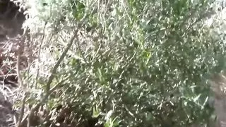 Amateur couple fucking on the rocks of the Italian coast