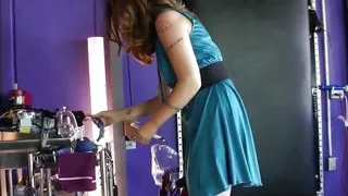 Mature Mistress dominate her innocent petite slave girl