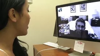 Sexy Latina Romana Ryder shows off her new look and then spreads her bare shaven pussy for the cock!