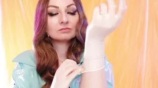 ASMR: surgical latex gloves (Arya Grander)