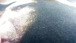 Risky outdoor nudity