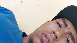 In bed alone masturbating