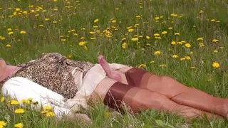 Biking Pleasure - public posed and spanked