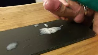 Cum Twice Ruined Orgasm on Table
