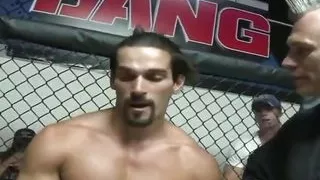 Sophie Dee is in the gym practicing for her up coming grudge match where she gets to suck on her sparing partner's hard cock