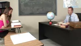 Nadia Noel gets touched by her teacher