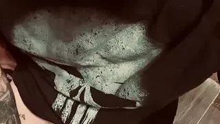 Stroking my big hard cock some dirty talk