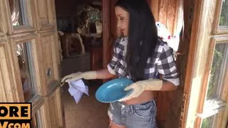 POV - Fucking your Ukranian student Daphne Klyde