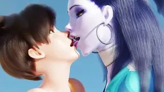 Tracer And Widowmaker Fucking On The Beach