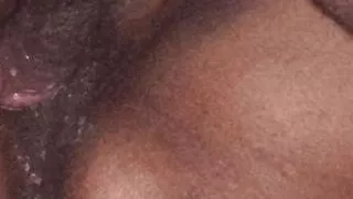 Juicy pussy fucking black pussy