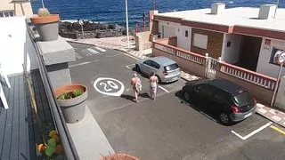 Quick blowjob on our terrace