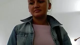 Good looking German blonde gets smashed by two cocks