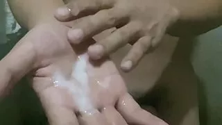 Bagets Jakol Hot Handsome Asian Pinoy Jack Off Until Cum During Rainy Night