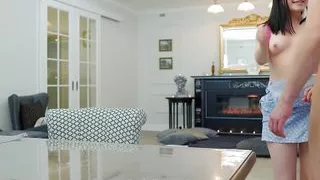 Beauty brunette fuck non-stop second time and creampie