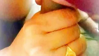 Indizona doing blowjob of her sexy boyfriend and showing big sexy hot boobs