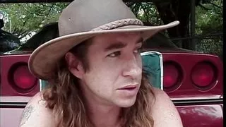 Dirty whore gets shared between two horny studs