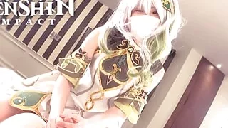 Genshin Impact, Cute Ladyboy Cosplayer get Fucked, Nahida Cosplay Kawaii Japanese Crossdresser part.2