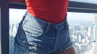 Fucking Myself in the Window with a Dildo - Jasmine SweetArabic