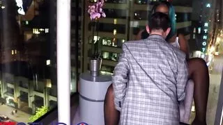 Blue haired girl getting her pussy eaten