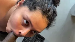 Young Latina Blowjob With Facial