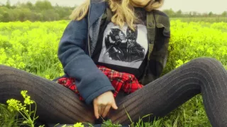 We Went With A Friend To The Forest And She Decided To Masturbate In Nature