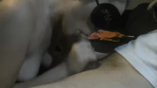 Swallowing Neighbors Cum While Hubby Is At Work!