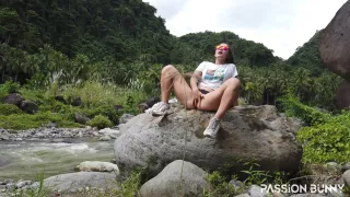 Amazing Beauty Model Play With Pussy Outdoor - Passionbunny