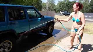 Car Wash In Bikini