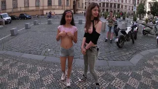 Andrea Dipre And Dolls Cult In Extreme Public Nudity In Prague! (interviewed By 16 Min