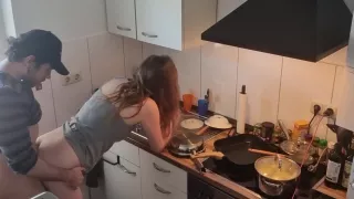 18yo Teen Stepsister Fucked In The Kitchen While The Family Is Not Home