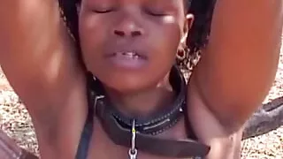 Busty Ebony Whore Gets Caught Stealing By Big Cock Neighbor