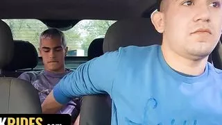 Cute Blonde Boy Edipo Rey Strokes Horny Driver Leo Blue's Cock In The Taxi Full Movie - Dick Rides