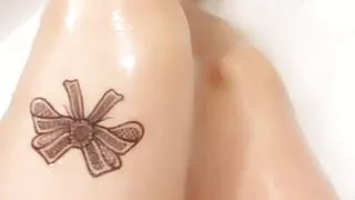 Sexy legs and feet of a sissy whore