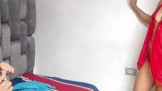 I take photos of my little stepsister naked, she gets horny and we end up fucking very hard