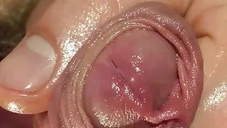 Hump and Jerk the Foreskin to Cum, Close Up