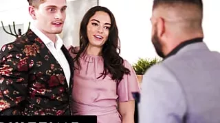 ADULT TIME - Bisexual Boss Gives Naughty Assistant A Facial With Her BF's Help! MMF THREESOME!