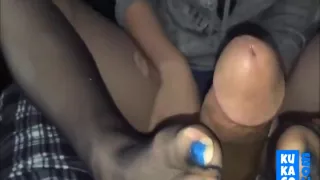 Amateur Nylon Footjob And Blowjob - Not Mine Found On